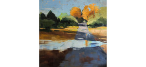 oil painting landscape puddle